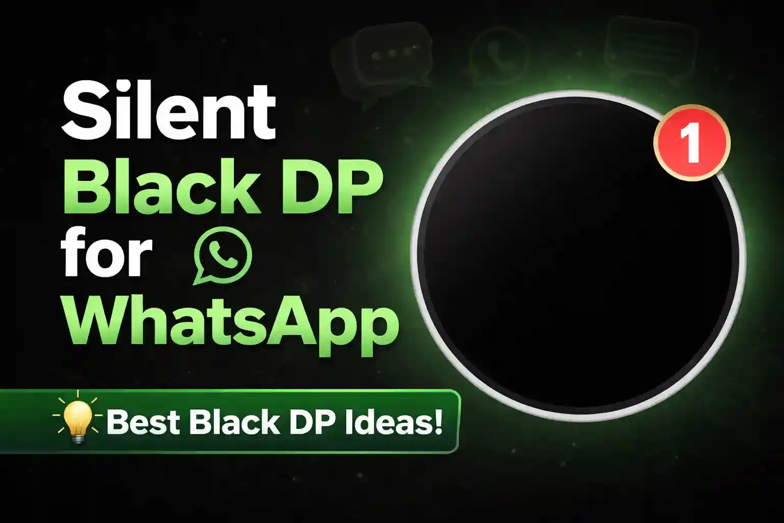 Silent Black Dp For Whatsapp