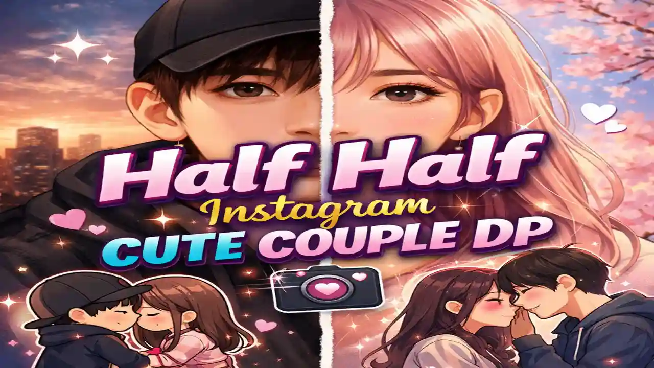 Half Half Instagram Cute Couple Dp 