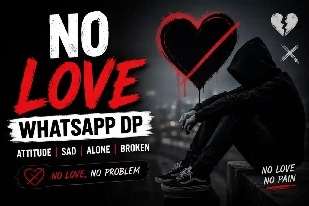 No Love Whatsapp Dp